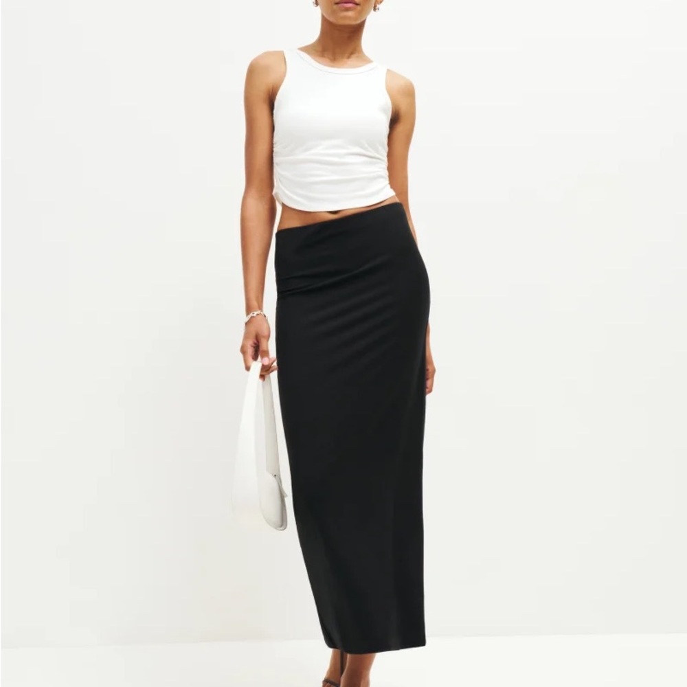 Reformation Black Pencil Skirt